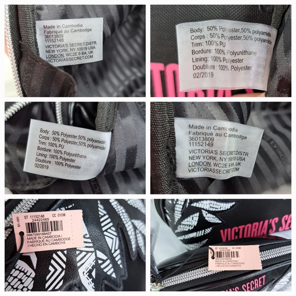 VICTORIA'S SECRET MESH LOGO 2-PIECE COSMETIC BAG SET - Picture 10 of 16